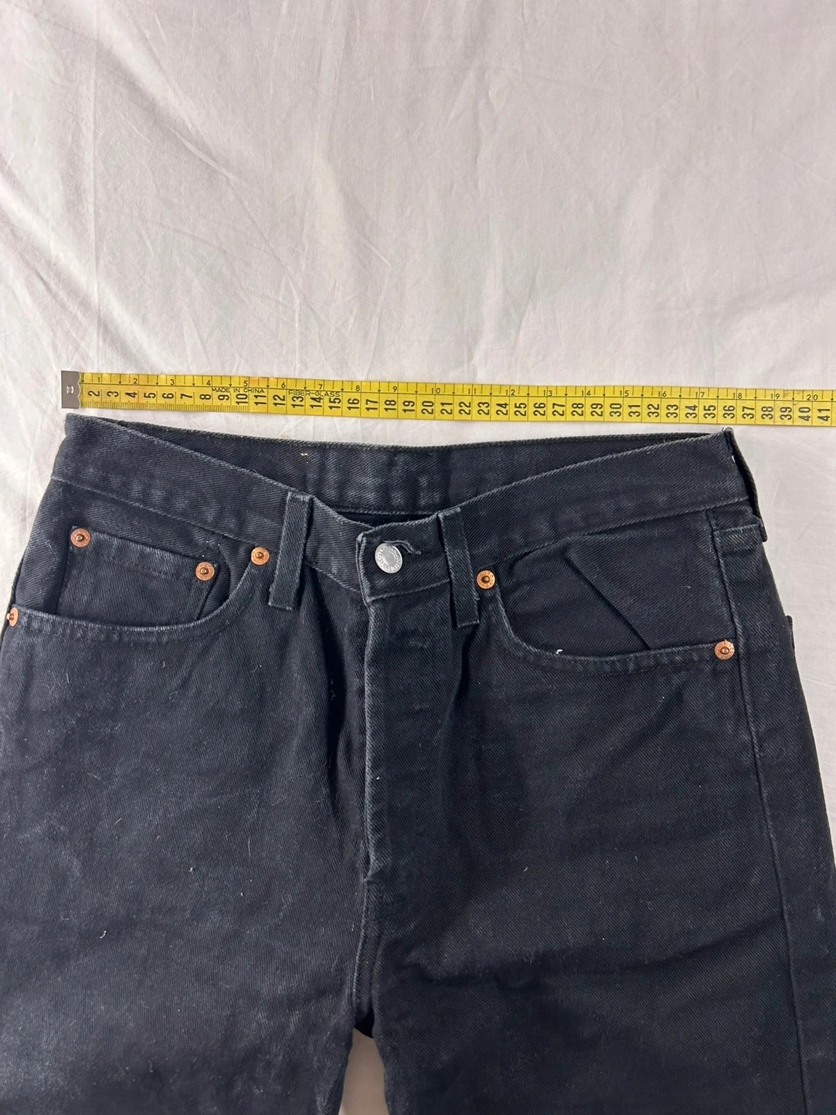 Jean Levi's lot 501 w30 l34 corte reto preto – photo 8